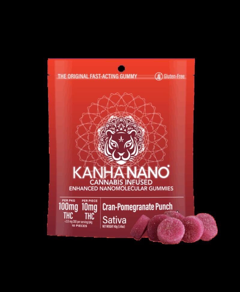 Kanha NANO Cran-Pomegranate Punch Sativa 100mg