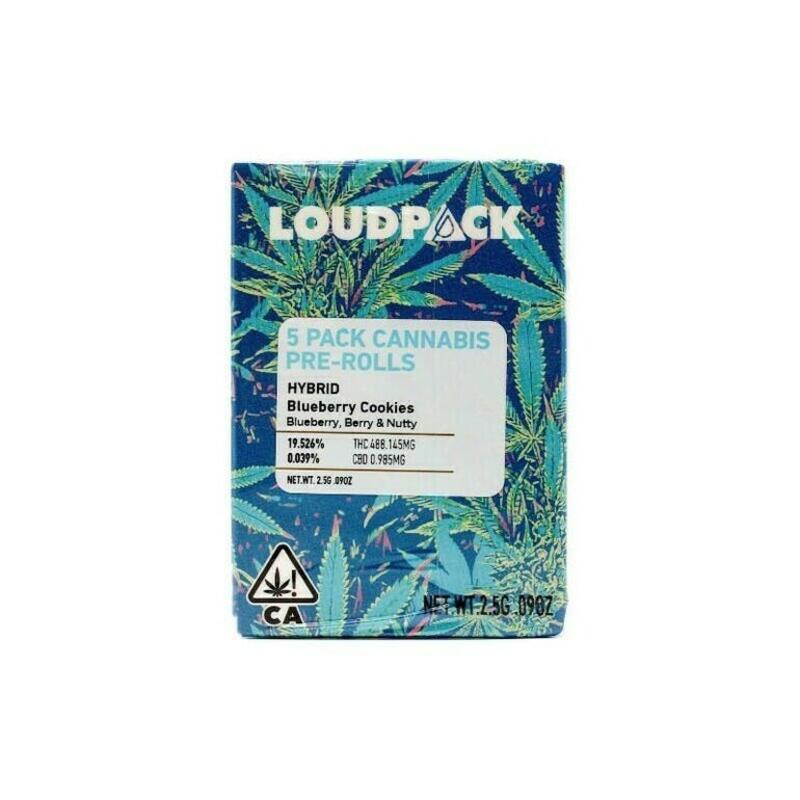 Loudpack | Loudpack | Blueberry Cookies | 2.5g Pre-rolls 5pk