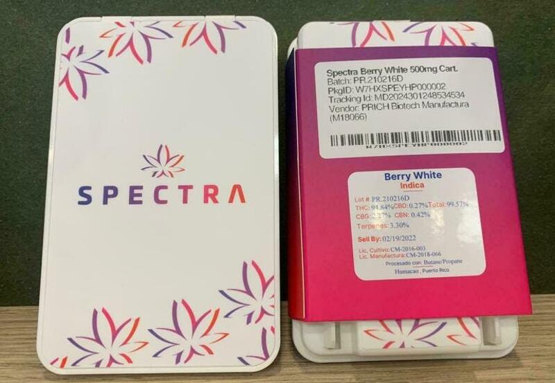 Spectra Berry White 500mg Cart.