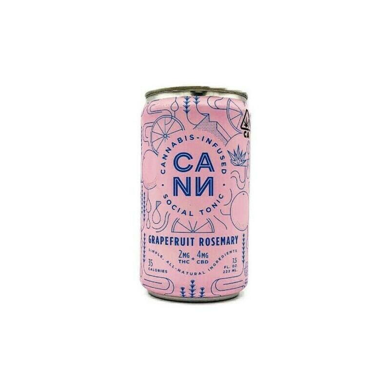 CANN | CANN | Grapefruit Rosemary | 2mg THC:4mg CBD Beverage