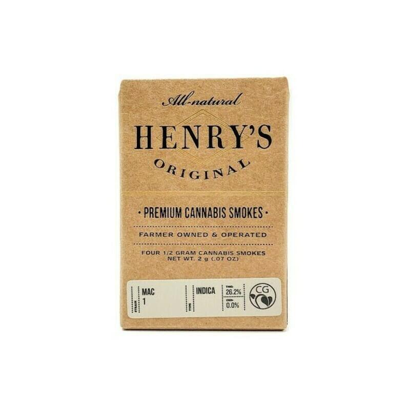 Henry's Originals | Henry's Originals | MAC 1 | 2g Pre-rolls 4pk
