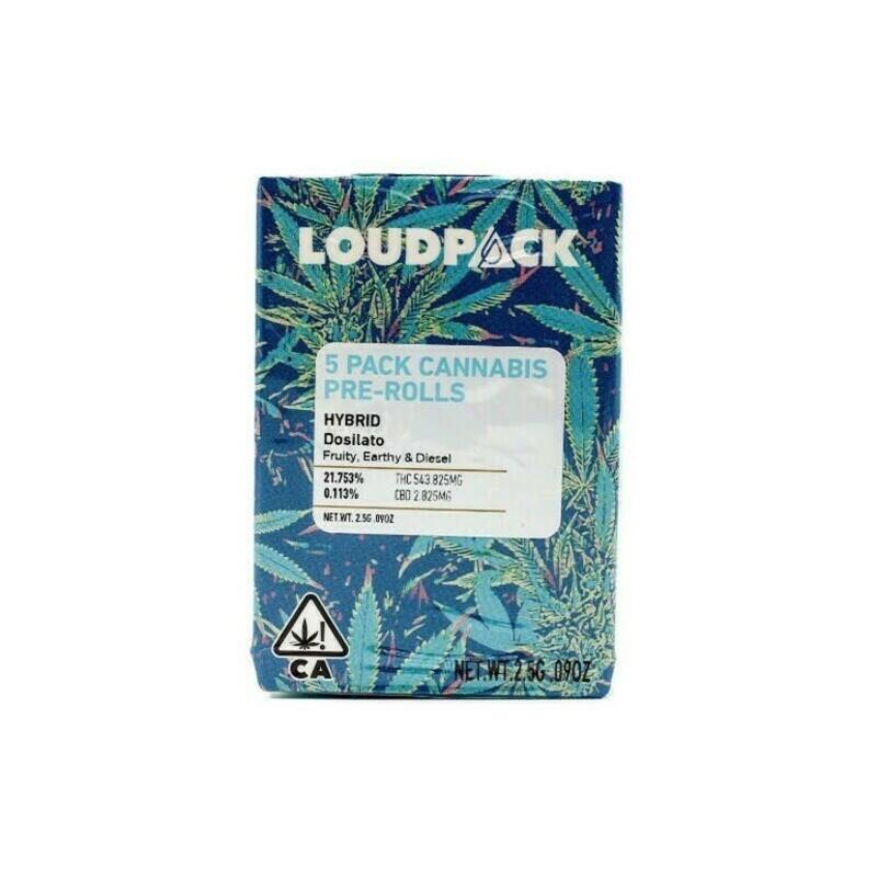 Loudpack | Loudpack | Dosilato | 2.5g Pre-rolls 5pk