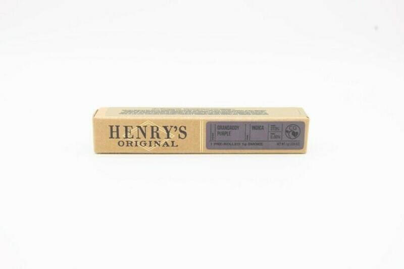 Henry's Originals | Henry's Originals | Grandaddy Purple | 1g Pre-roll