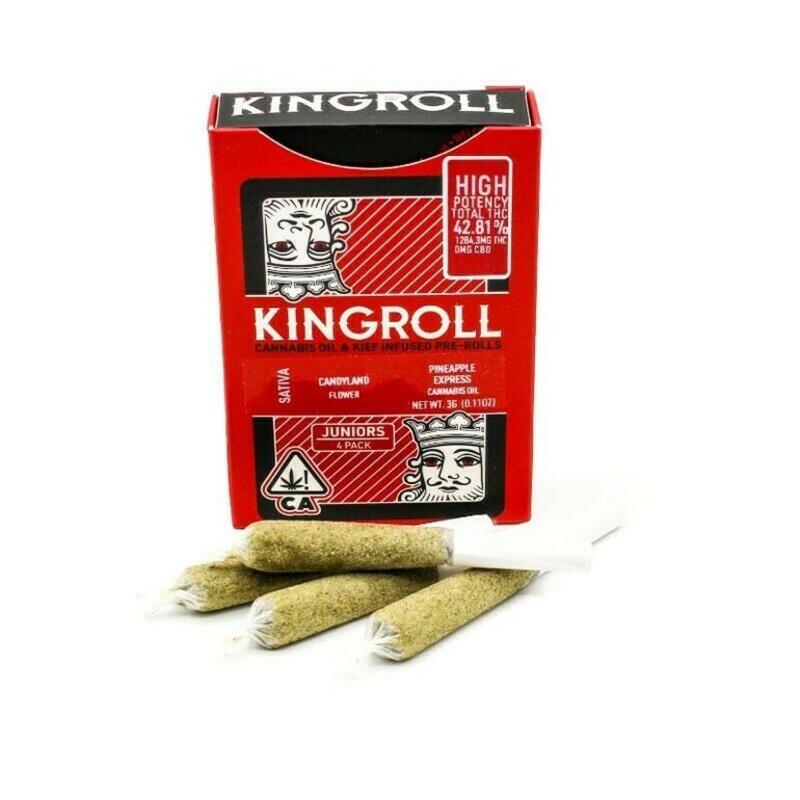 Kingroll | Kingroll Jr | Candyland x Pineapple Express | 3g Infused Pre-rolls 4pk
