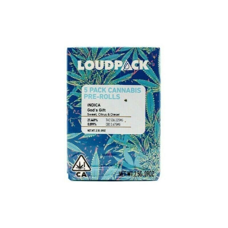 Loudpack | Loudpack | God's Gift | 2.5g Pre-rolls 5pk