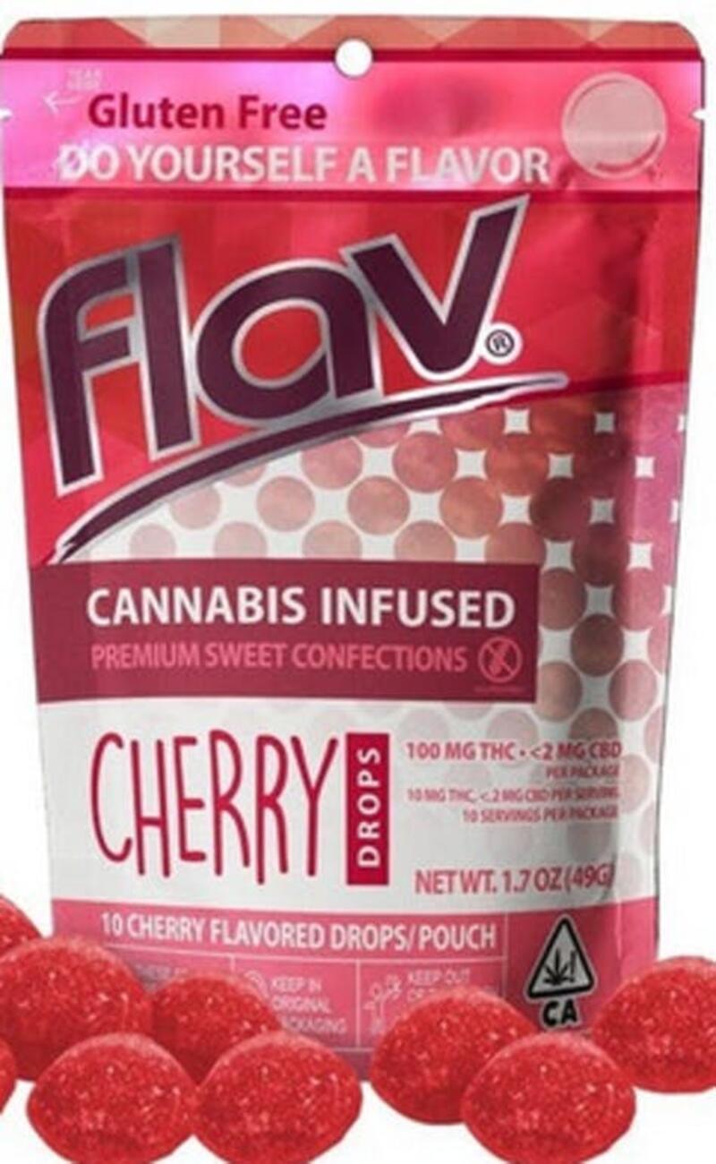 Flav | THC Gummies | Cherry Drops