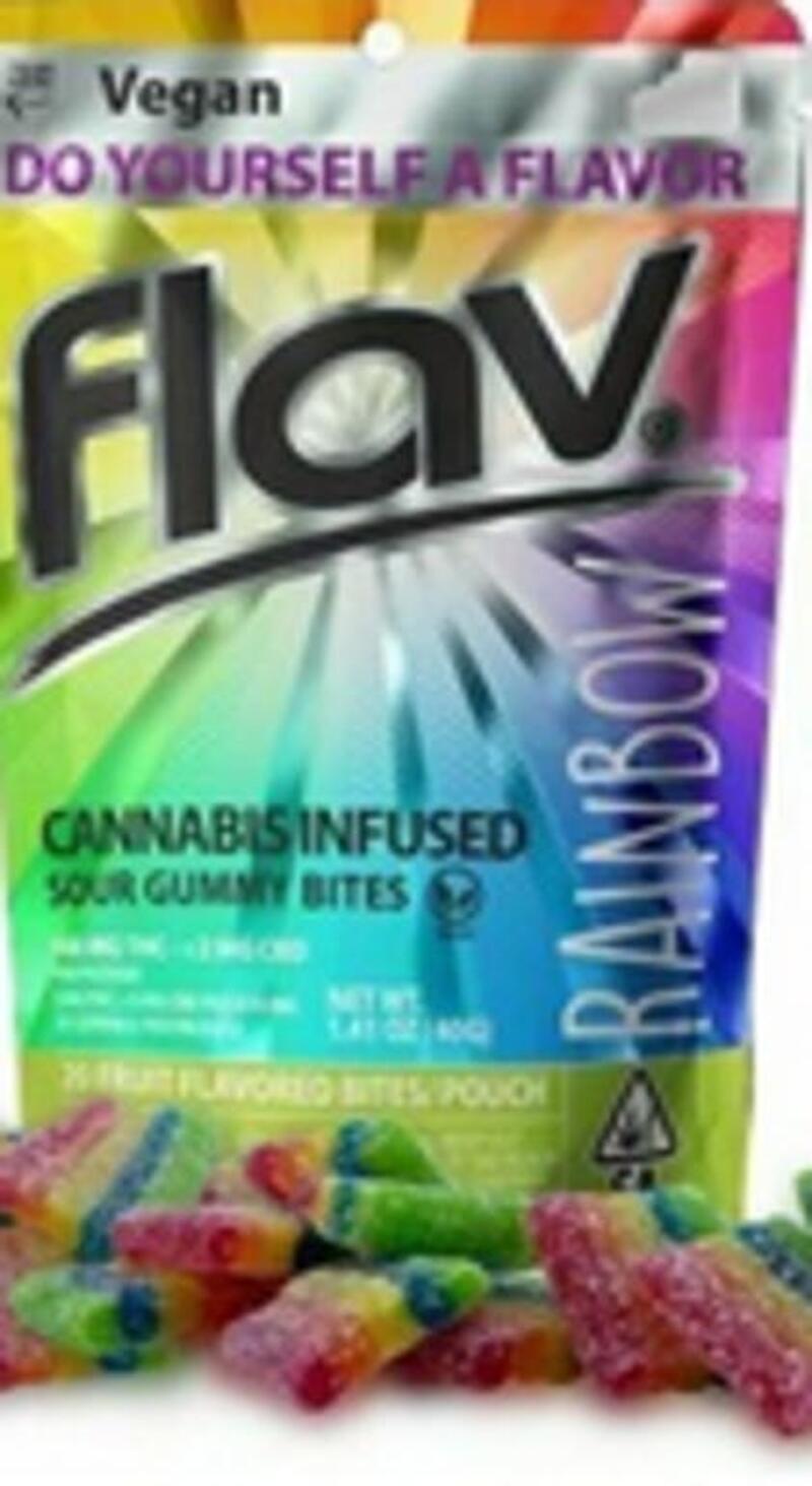 Flav | THC Gummies | Rainbow
