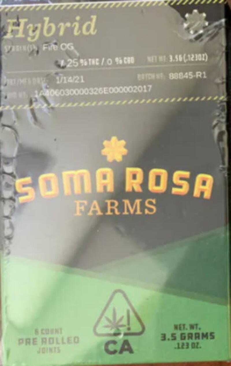 Fire OG - Soma Rosa Farms