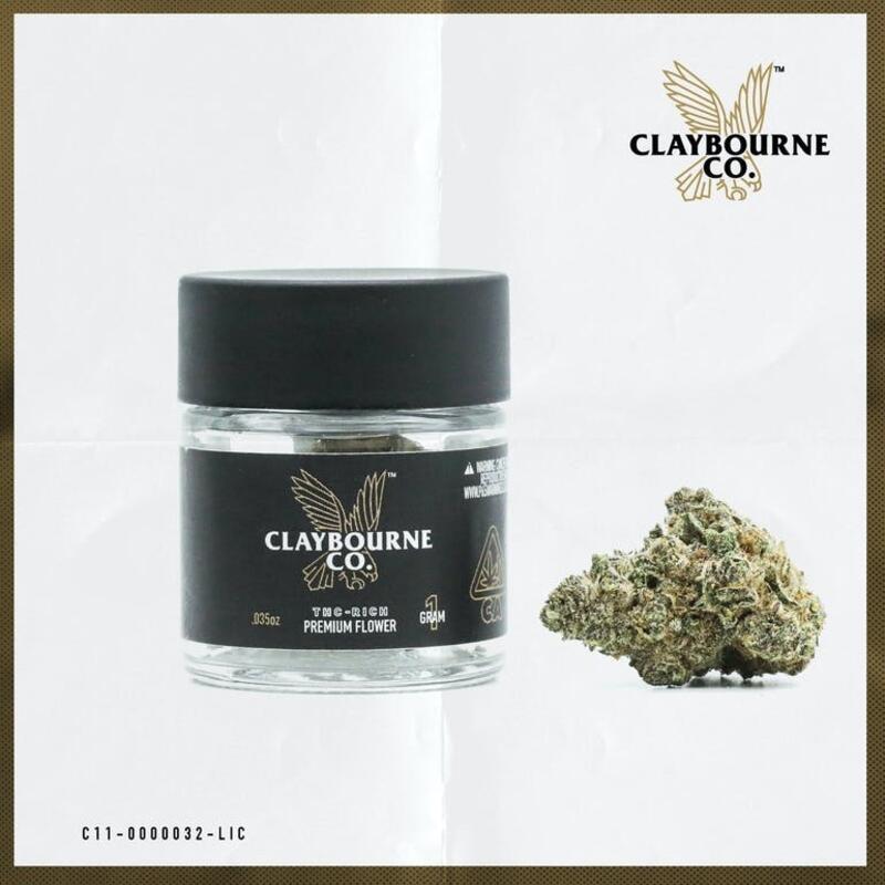 B. Claybourne 1g Flower - 8.5/10 - Head Banger (~27% THC)