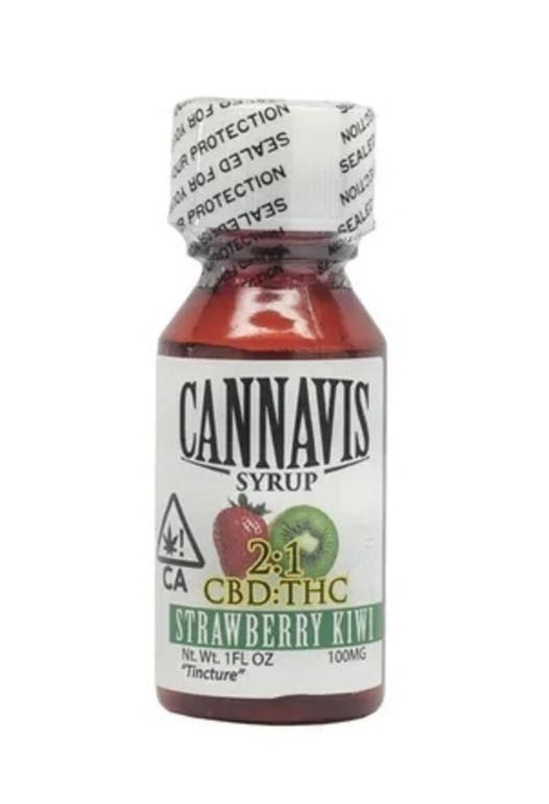 Cannavis | Strawberry Kiwi | 2:1 CBD Syrup 100mg