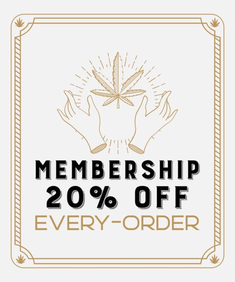 MEMBER GET 20% OFF ON EVERY-ORDER