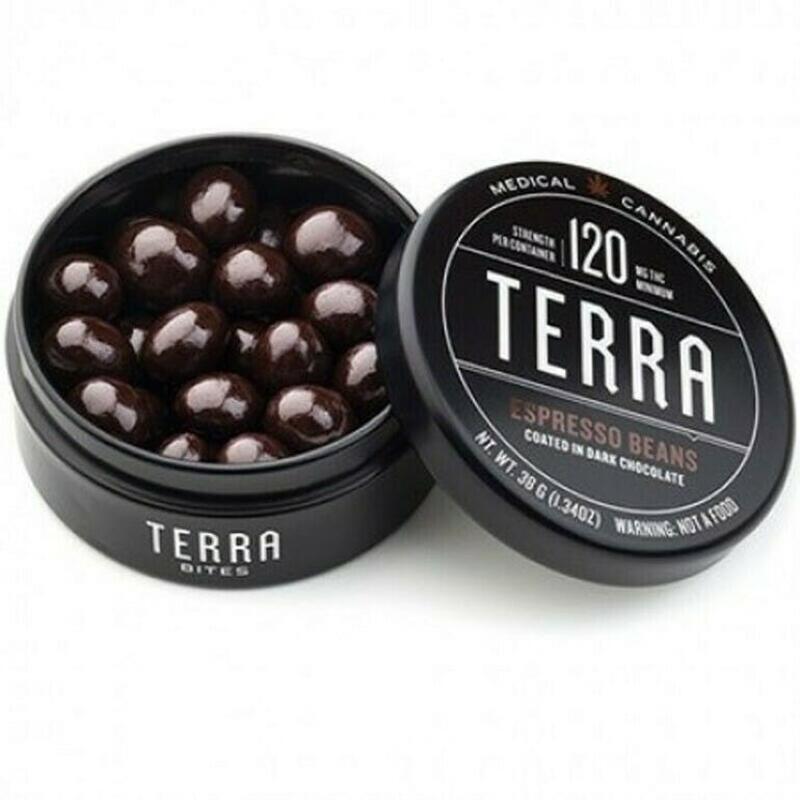 Kiva | Terra Bites Dark Chocolate Espresso 100mg