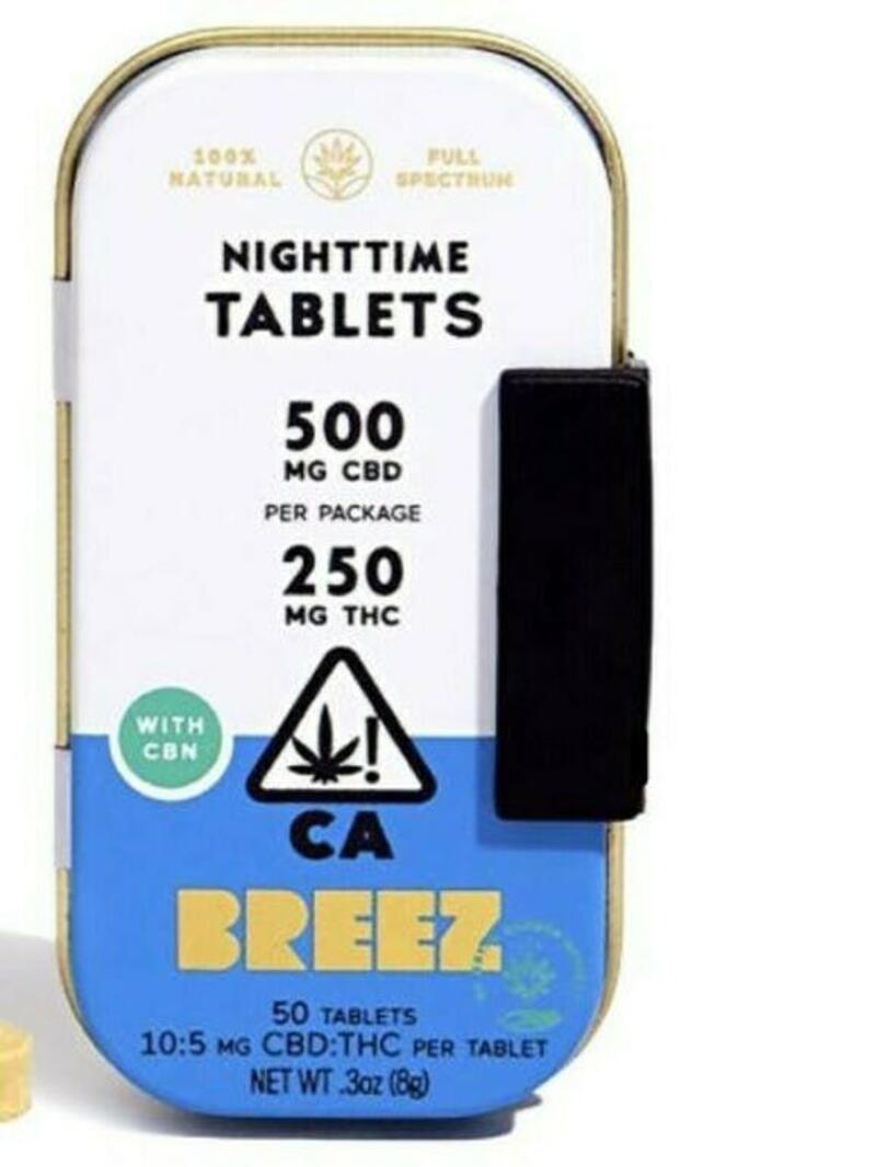 Breez | Breeze Night Time Tablets 10:5 mg CBD:THC