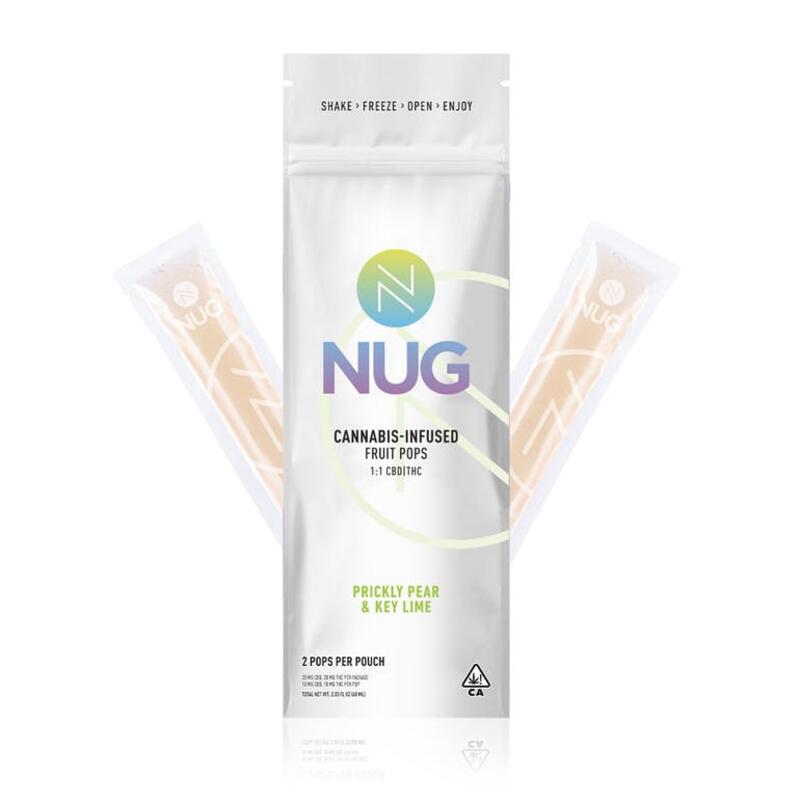 NUG Pops 2 Pack Prickly Pear & Key Lime