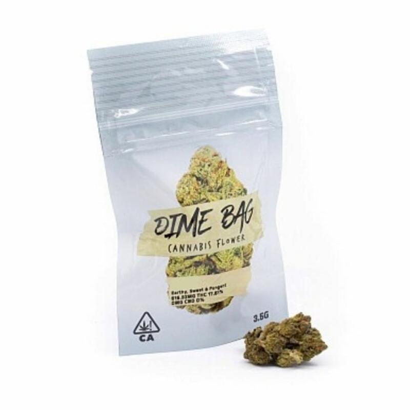 B. Dime Bag 3.5g Flower - Quality 7.5/10 - Sage OG