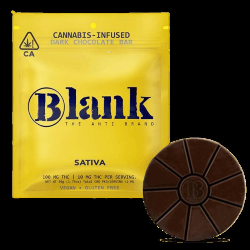 Blank Brand | Blank Dark Chocolate Sativa 100mg