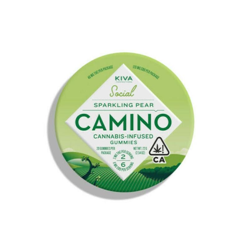 Camino Sparkling Pear CBD "Social" Gummies (Scheduled for Later)