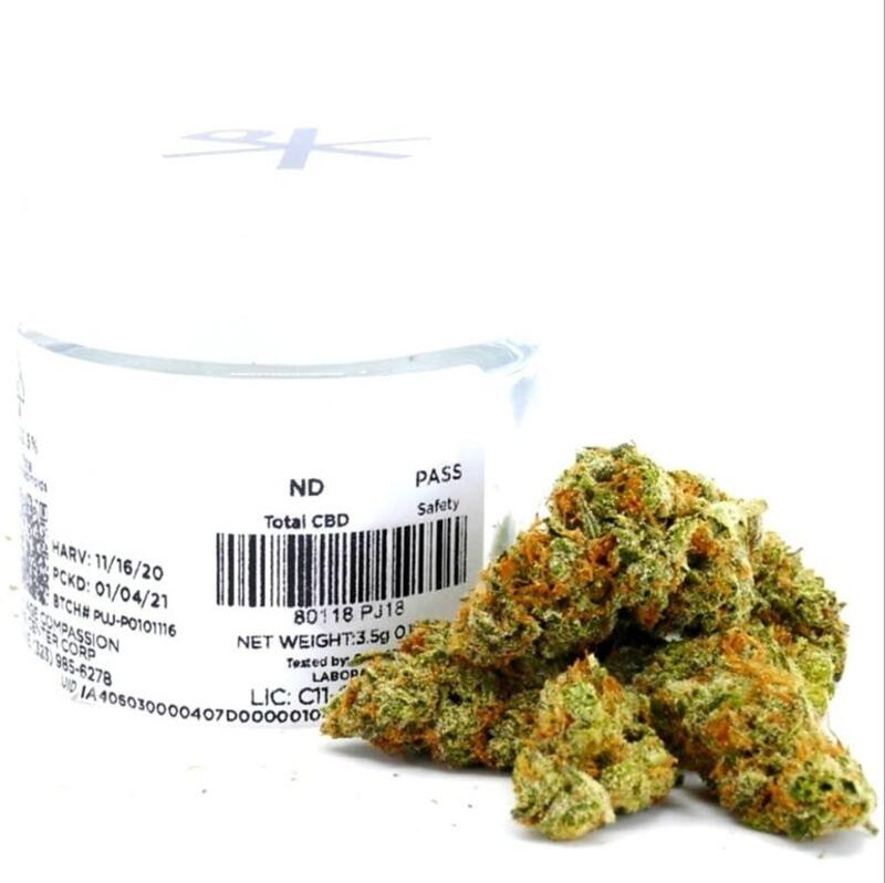 B. Praise Cannabis 3.5g Flower - Quality 9/10 - Mimosa (~27% THC)
