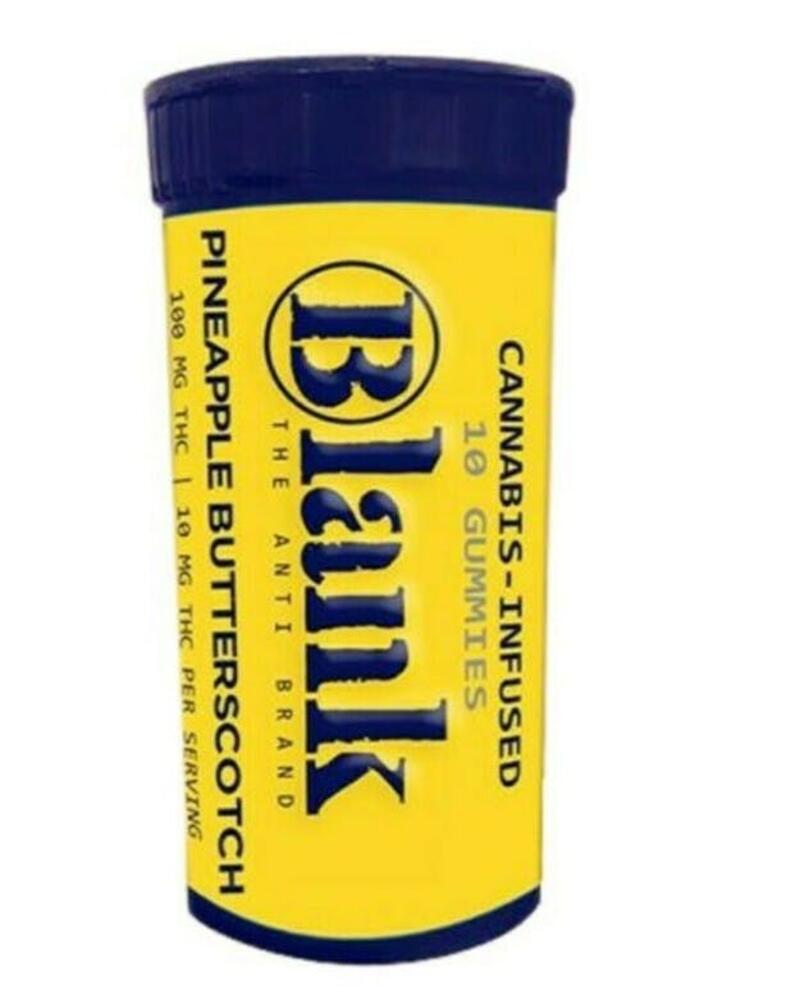 Blank Brand | Blank Pineapple Butterscotch 100mg Gummies