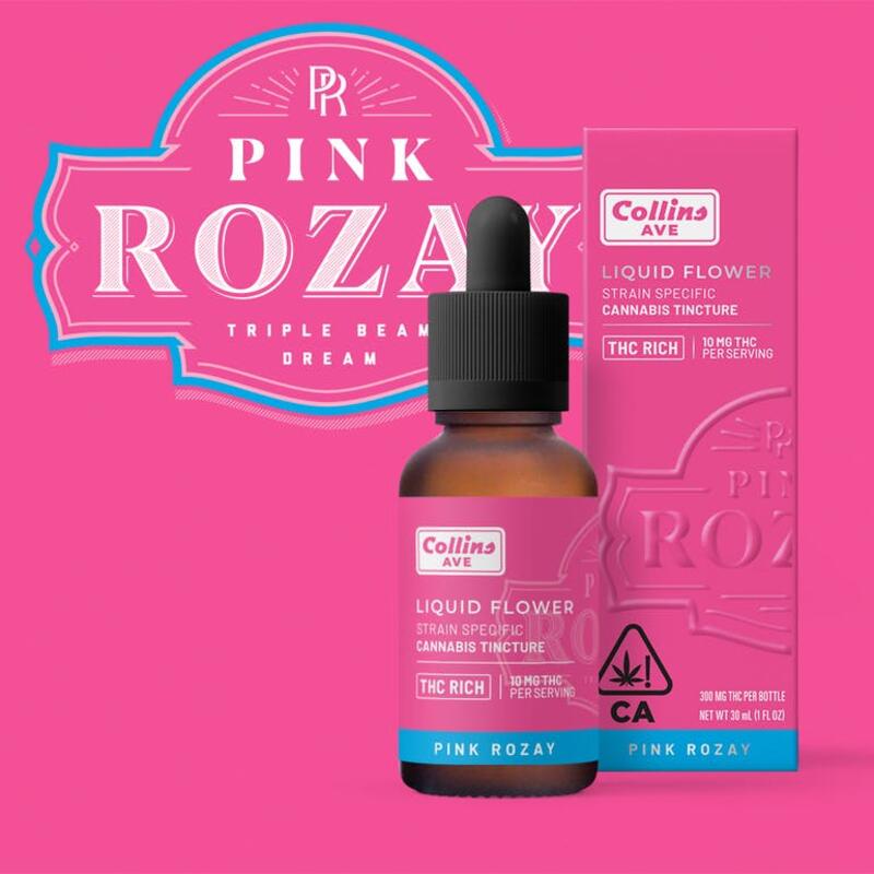 Collins Ave - Pink Rozay Liquid Flower - Tincture