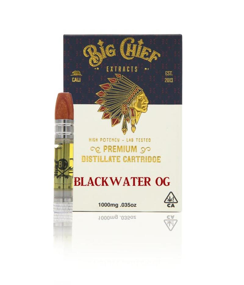 Big Chief THC Vape Cartridge 1G - Blackwater OG