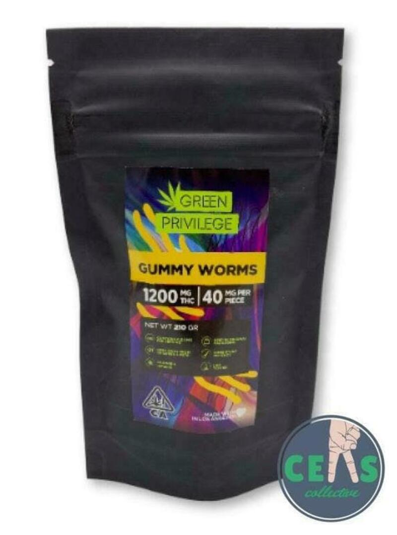 Gummy Worms - 1200mg!