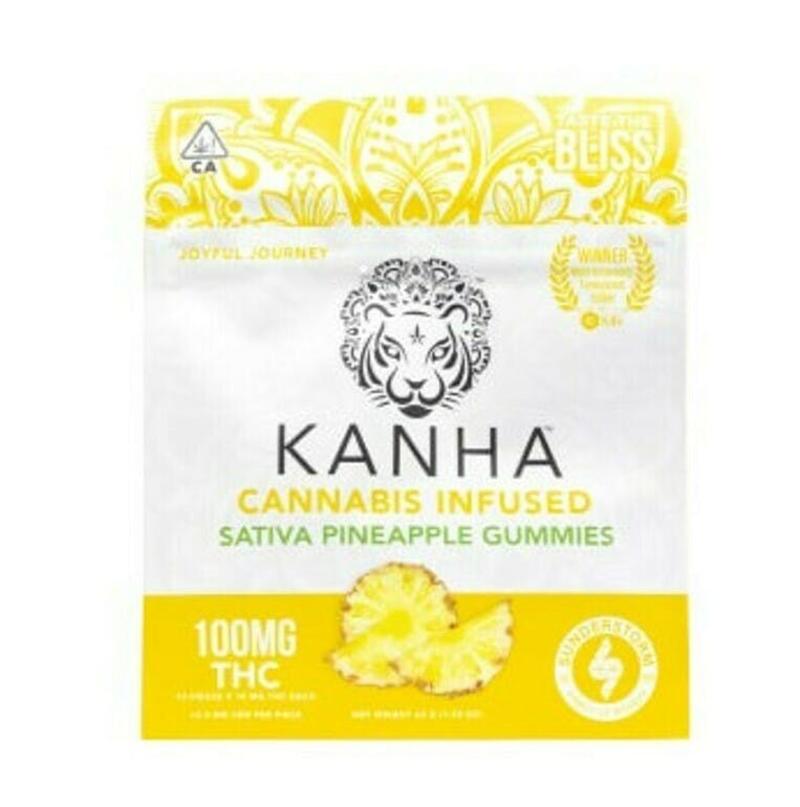 Kanha | Kanha Pineapple Sativa 100mg Gummies