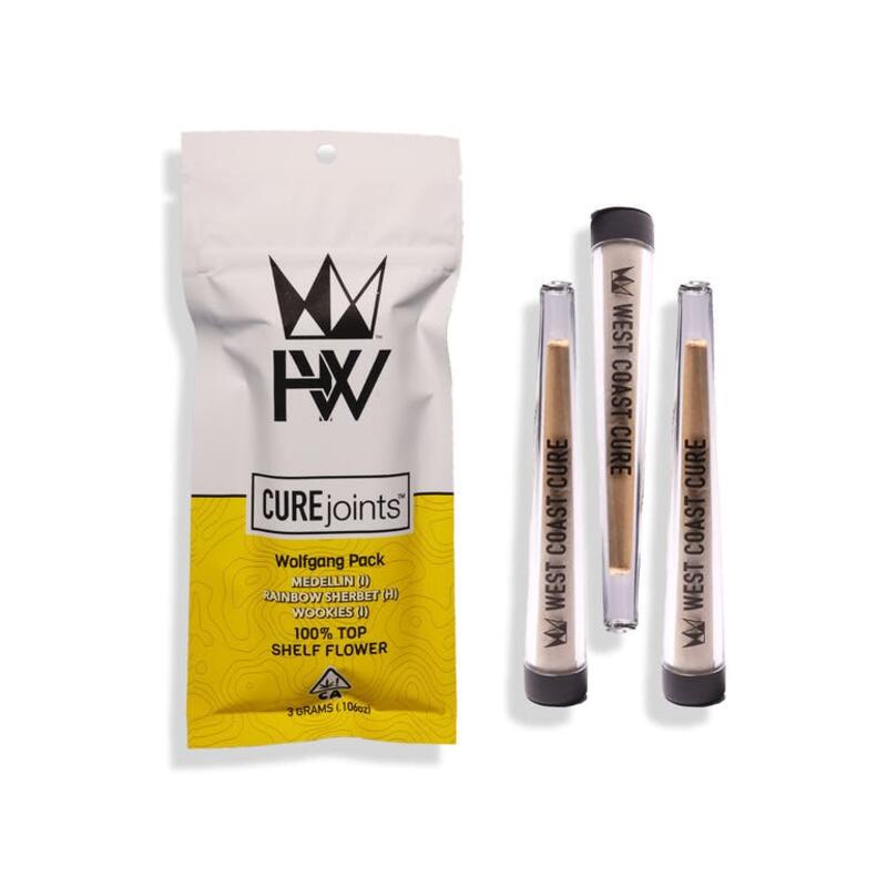 WolfGang 3 Pack | 3x 1g Joints | West Coast Cure x Hyperwolf