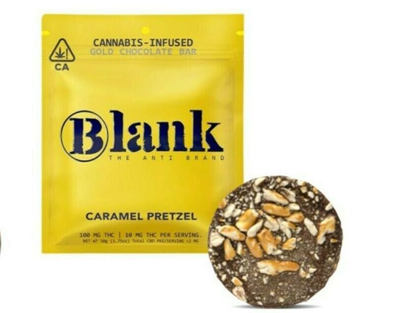 Blank Brand | Blank Salted Caramel Pretzel 100mg Chocolate