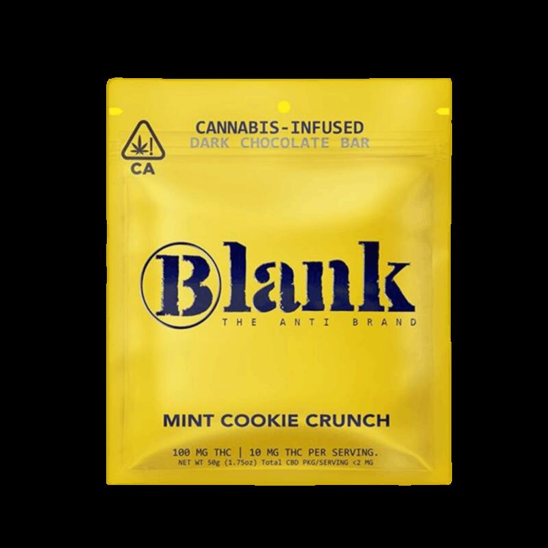 Blank | Mint Cookie Crunch Chocolate | 100mg