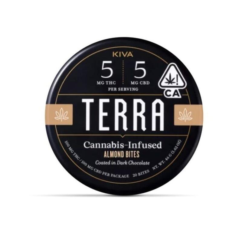 Terra 1:1 CBD Dark Chocolate Almond Bites