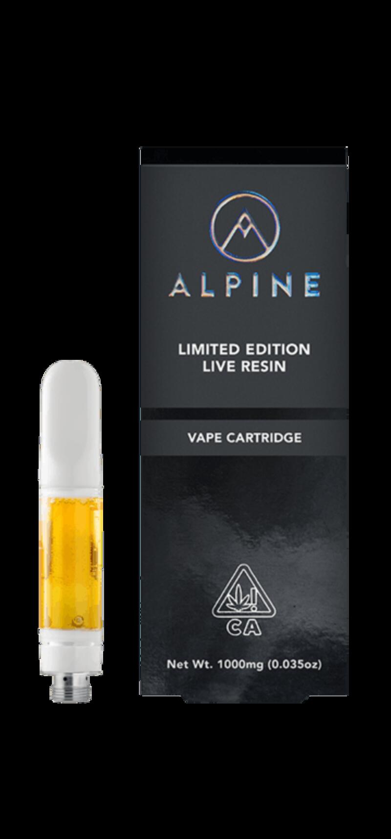 Alpine Live Resin Cart GMO X BP9 1g