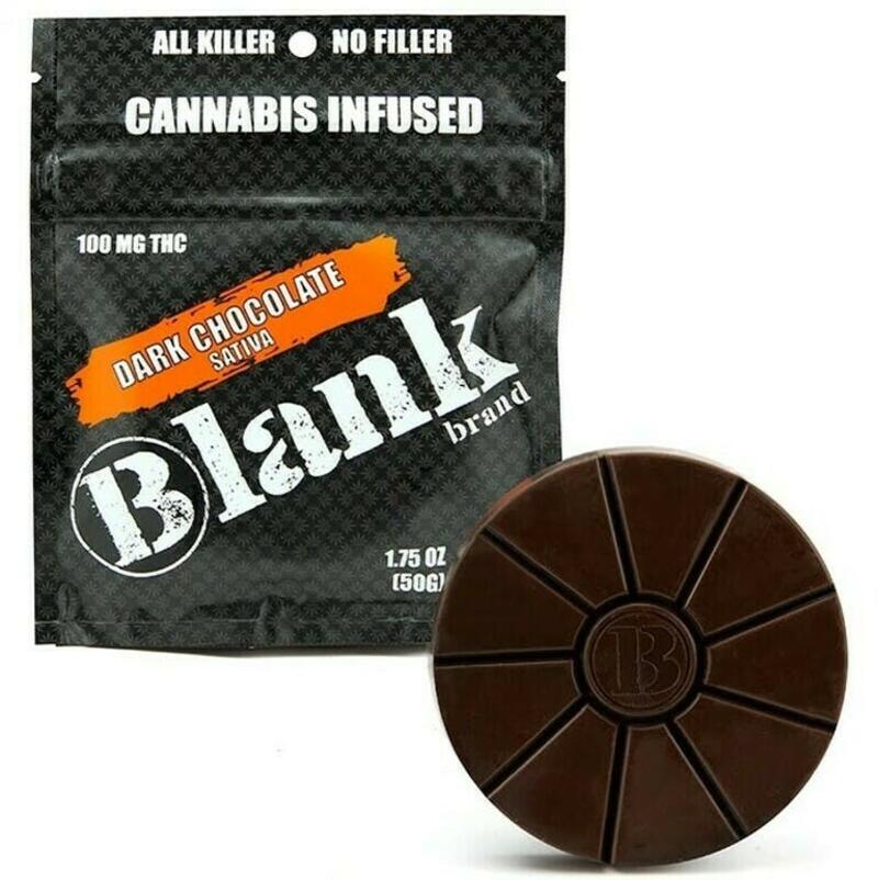 Blank Brand | Blank Dark Chocolate Bar Sativa 100mg