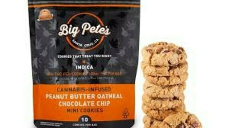 Big Pete's | Big Pete's Peanut Butter Oatmeal Chocolate Chip Cookie 10pk 100mg