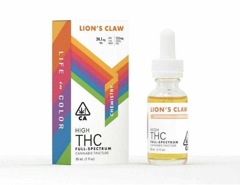 Chemistry - Lion's Claw - THC Tincture 30mL (723mg THC total)