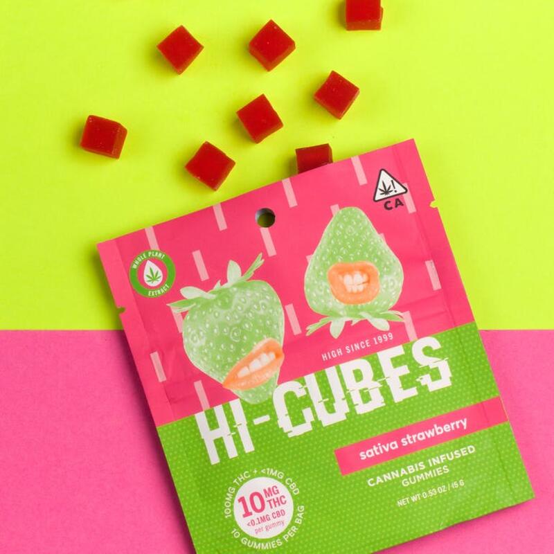 HI-CUBES Sativa Strawberry Gummies