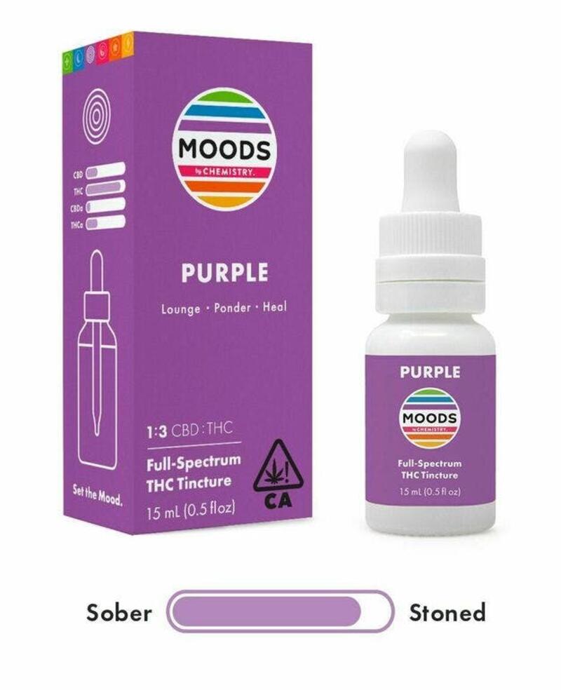 Chemistry - Moods Purple - 1:3 CBD/THC Tincture 15mL