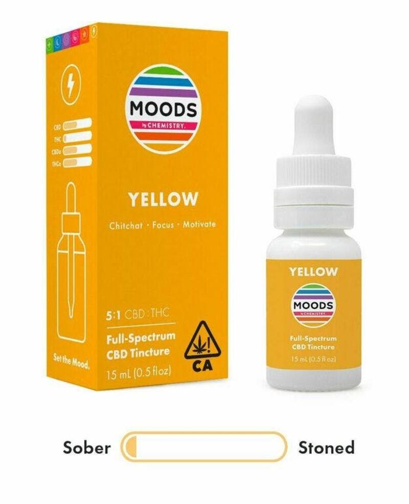 Chemistry - Moods Yellow - 5:1 CBD/THC Tincture 15mL