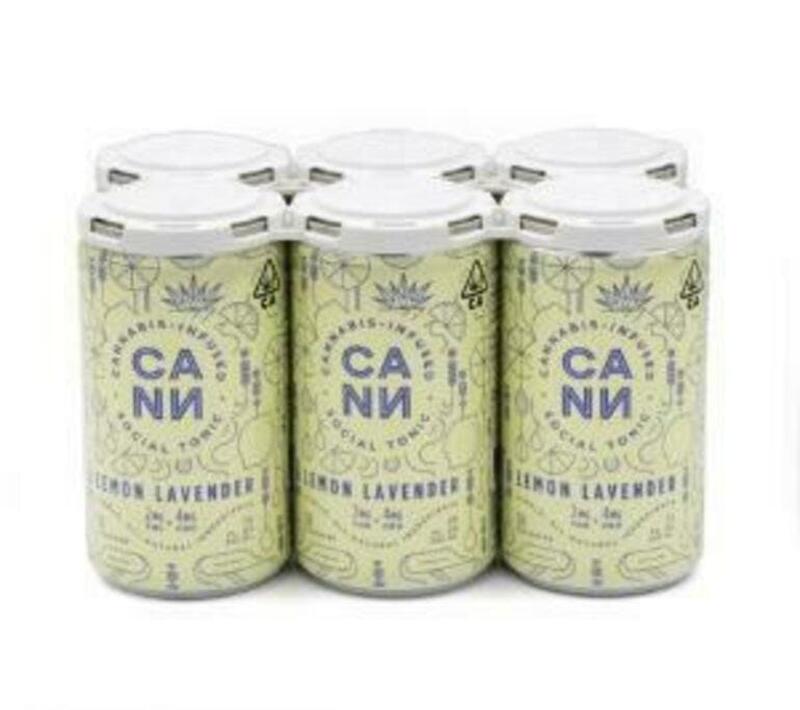 CANN - Lemon Lavender Cannabis Infused Tonic - 6 Pack