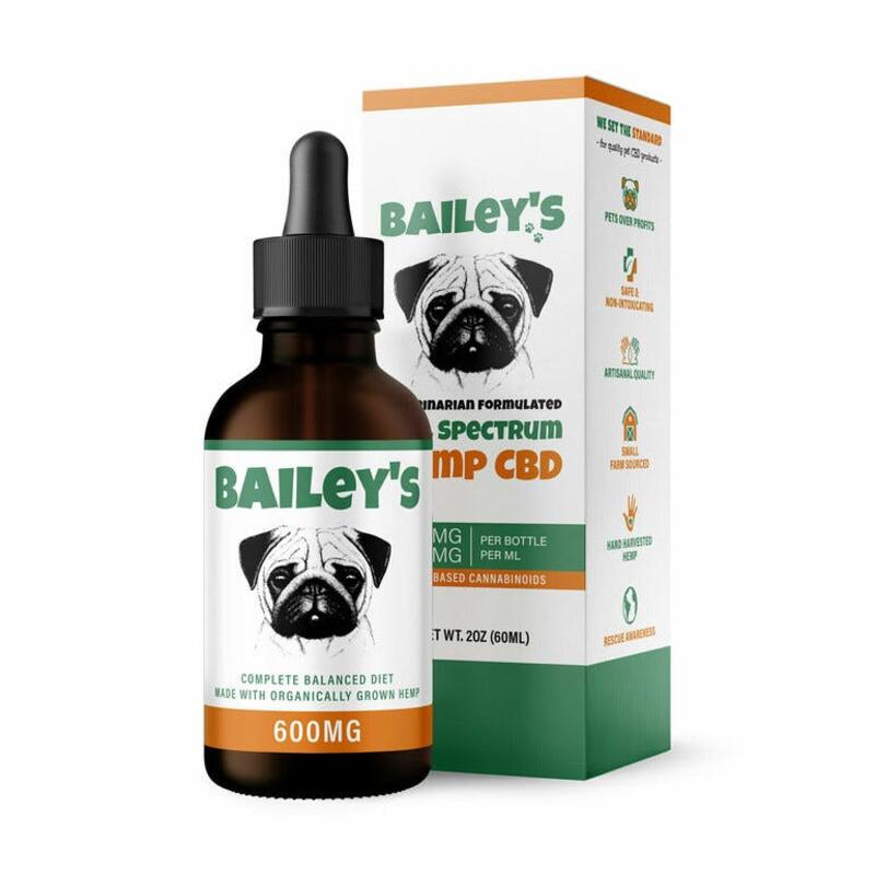 Bailey's 600MG Full Spectrum CBD Oil For Dogs