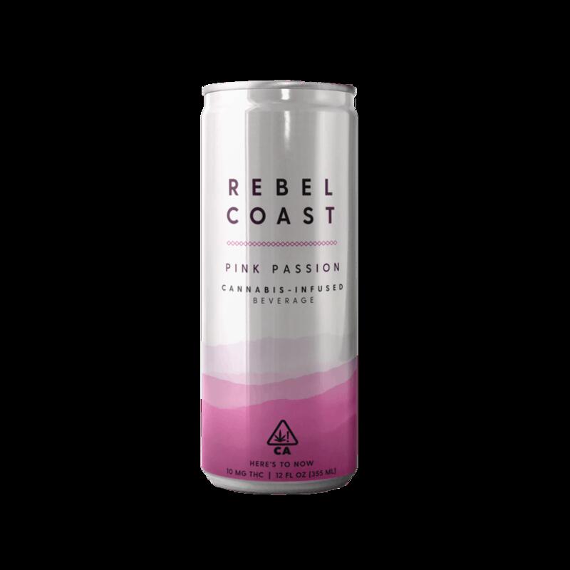 Rebel Coast Cannabis Infused Pink Passion Slim Can