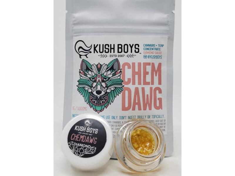 Chem Dawg (86.48%) Sauce & Diamonds (1g) by Kush Boys