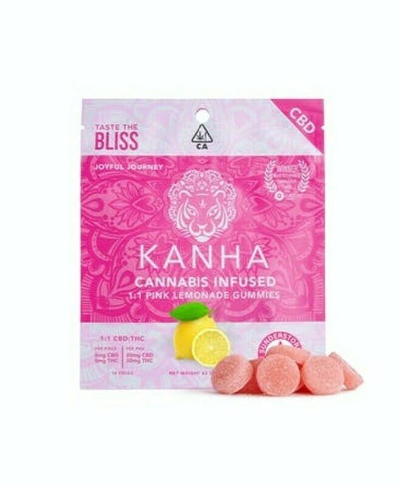 Kanha CBD| 1:1 CBD:THC Edible | Pink Lemonade