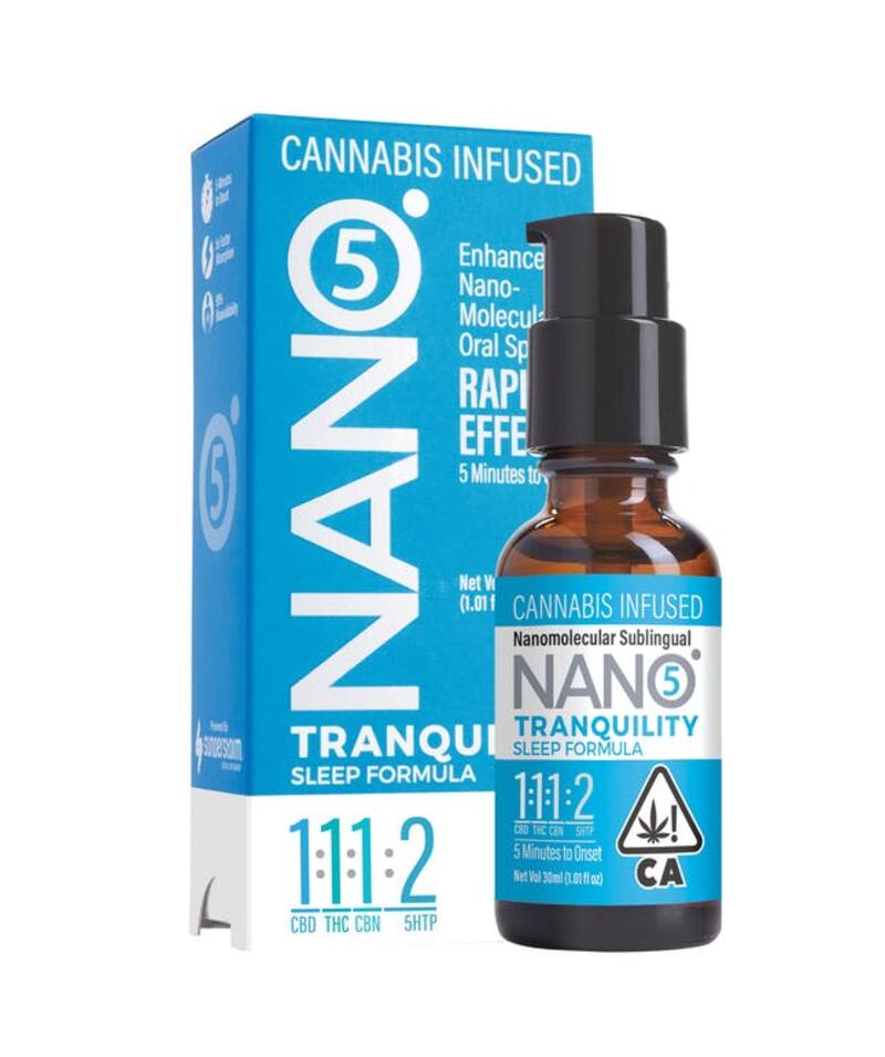 NANO5 Tranquility 1:1:1:2 CBD/THC/CBN/5HTP 15ml