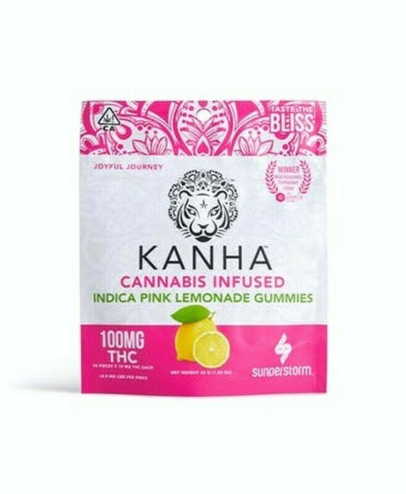 Kanha | 100mg THC Edible | Indica Pink Lemonade