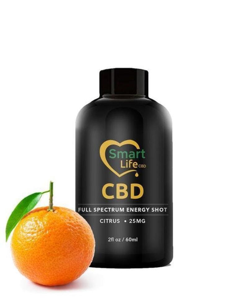 CBD Full Spectrum Energy Shots - Citrus 25mg