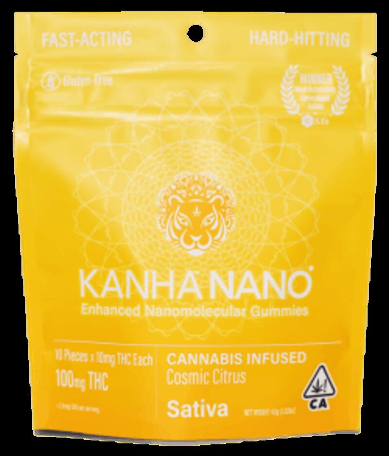 Kanha Nano | 100mg THC Edible | Cosmic Citrus