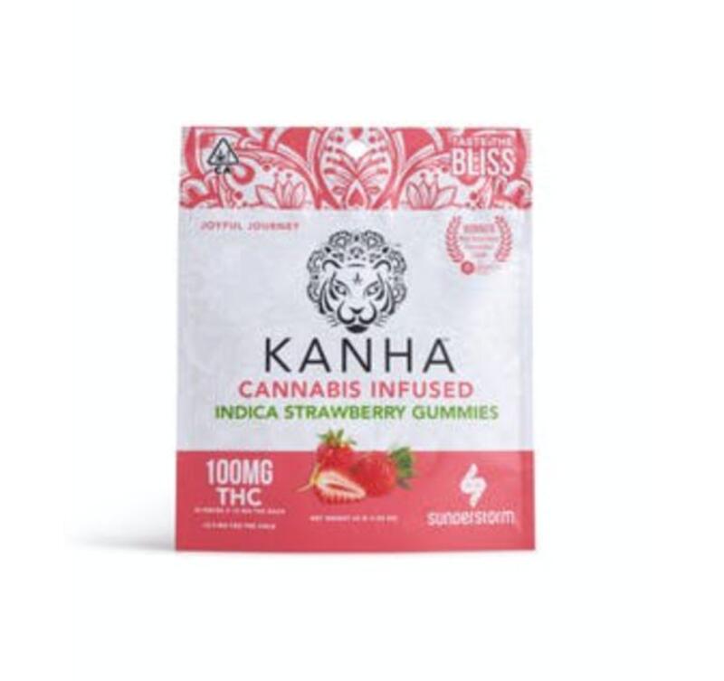 Kanha | 100mg THC Edible | Indica Strawberry