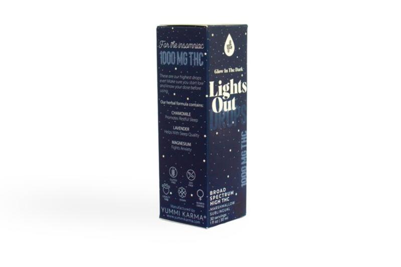 Lights Out Marshmallow | 1000mg THC | YK Drops