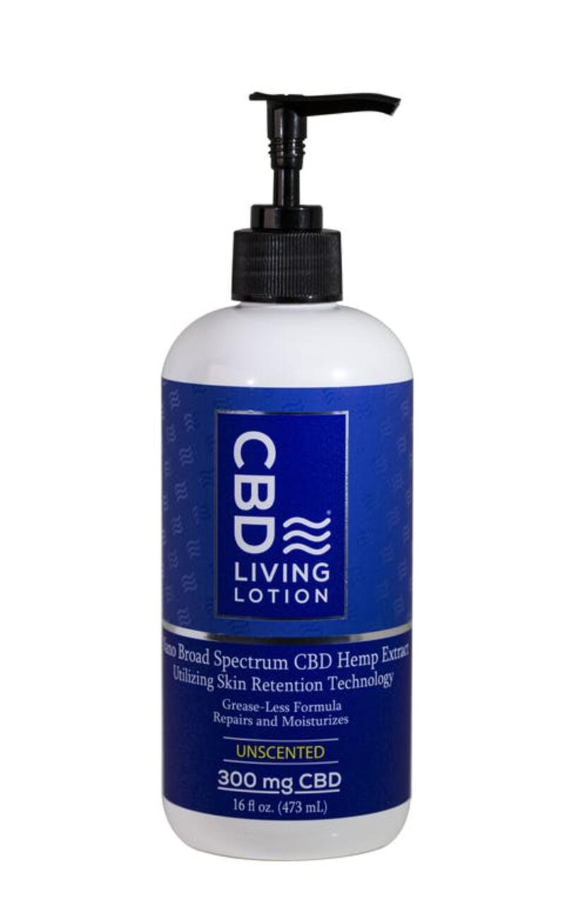 CBD Living Lotion Unscented 300mg